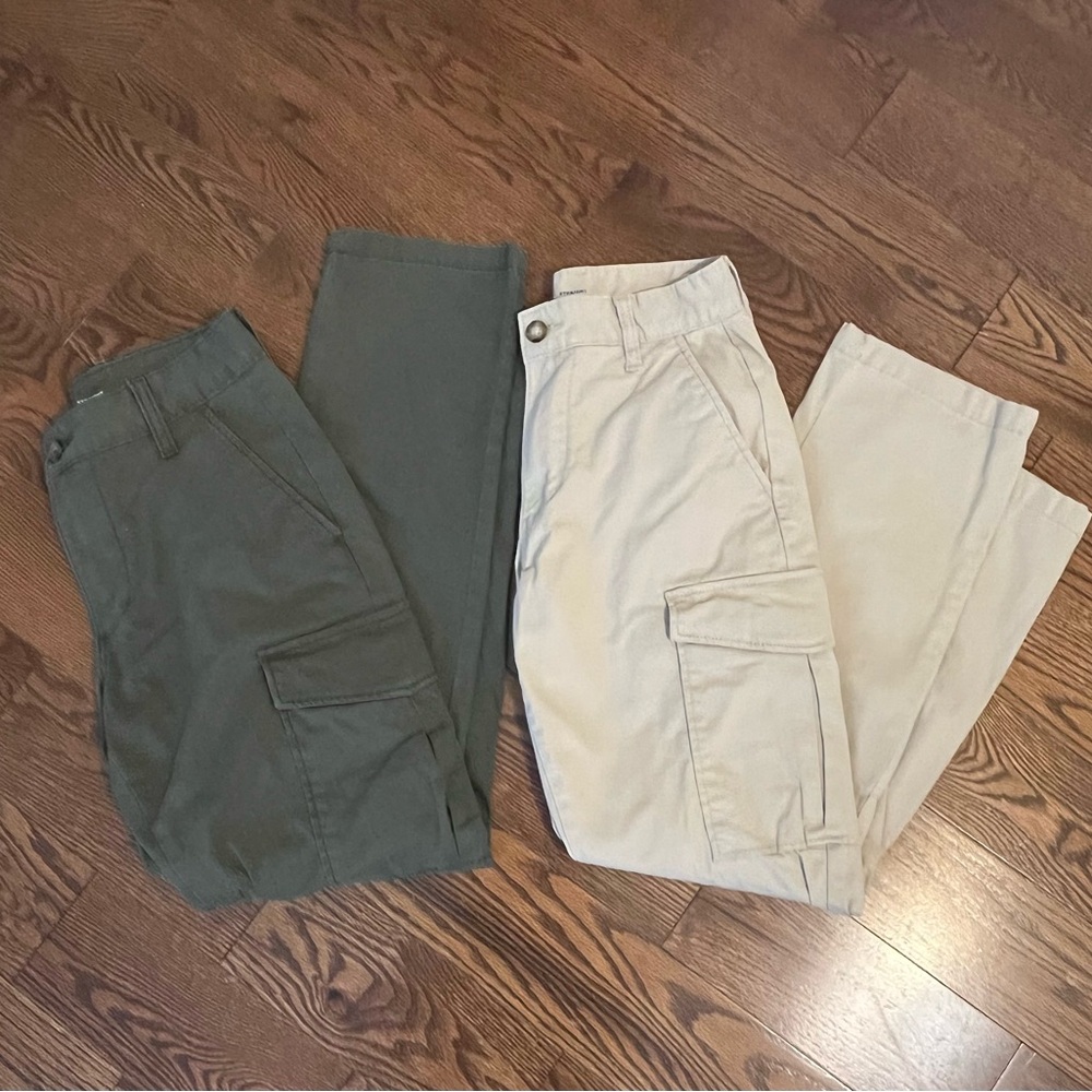 Old Navy Cargo Pants - Olive and Khaki